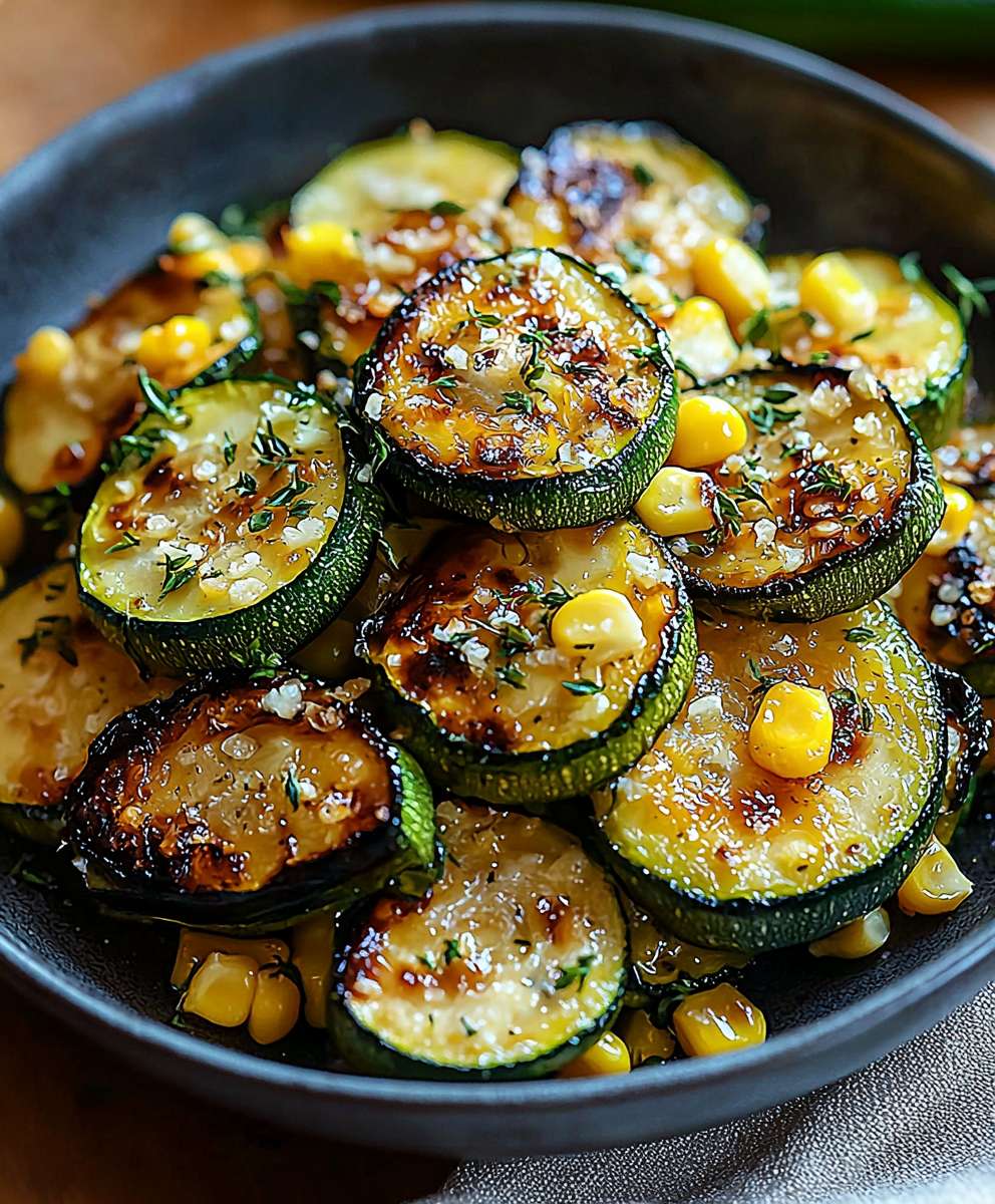 Roasted Zucchini Corn