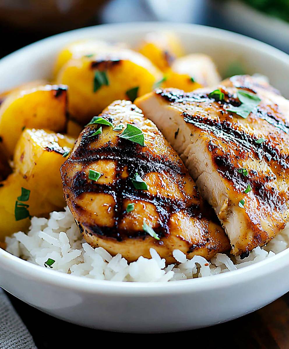 Hawaiian chicken coconut rice