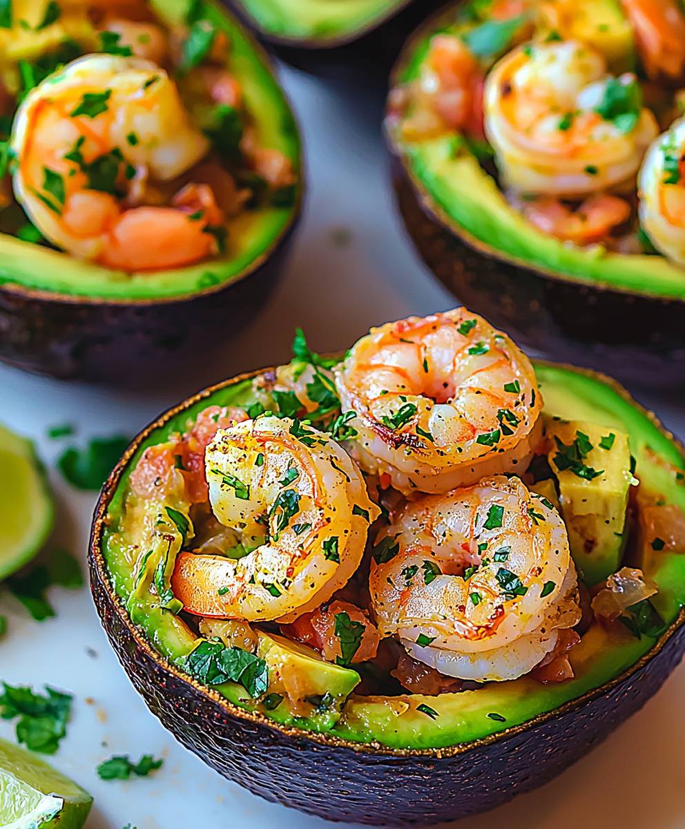 Shrimp stuffed avocado