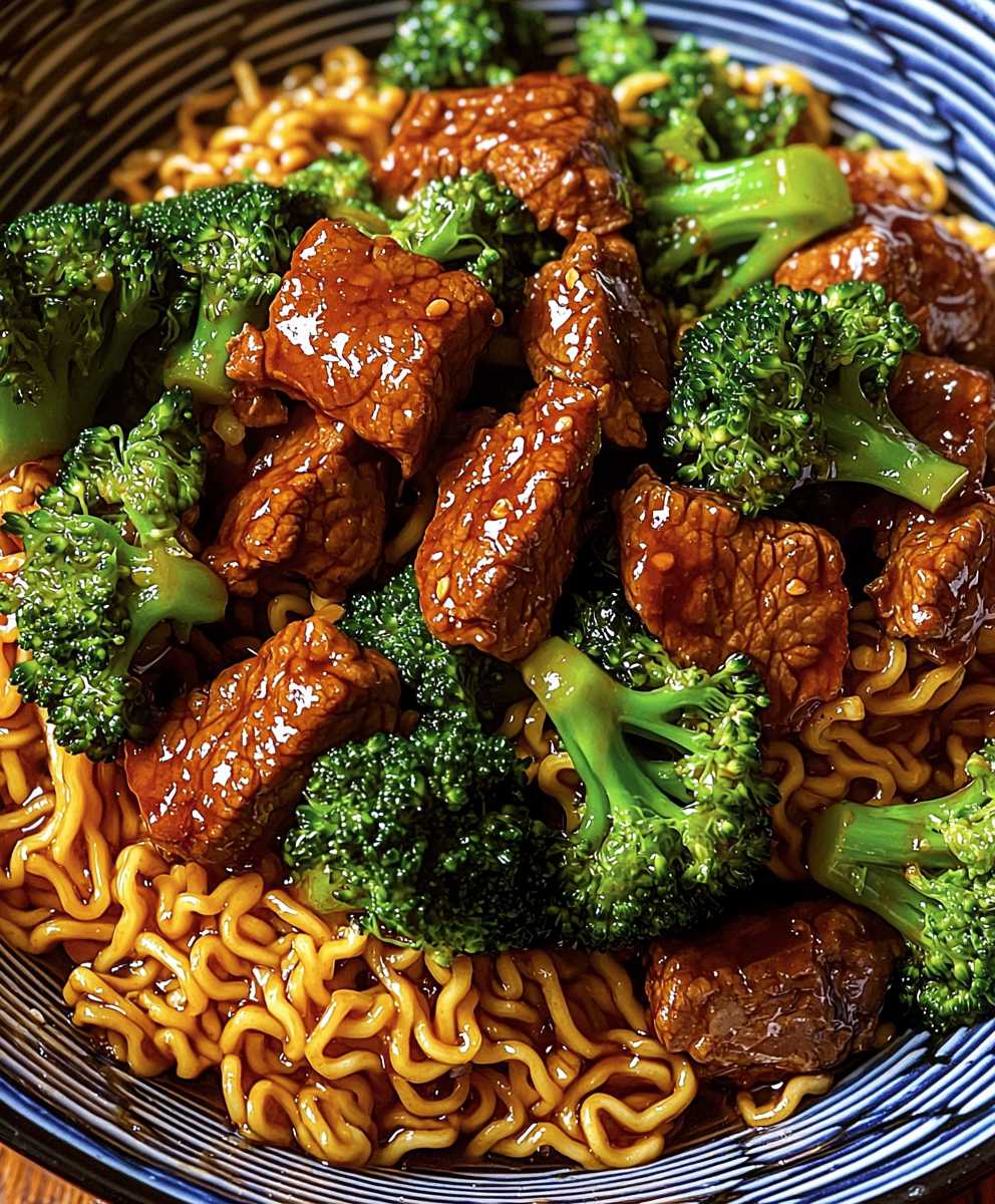 Beef Broccoli Ramen Stir Fry