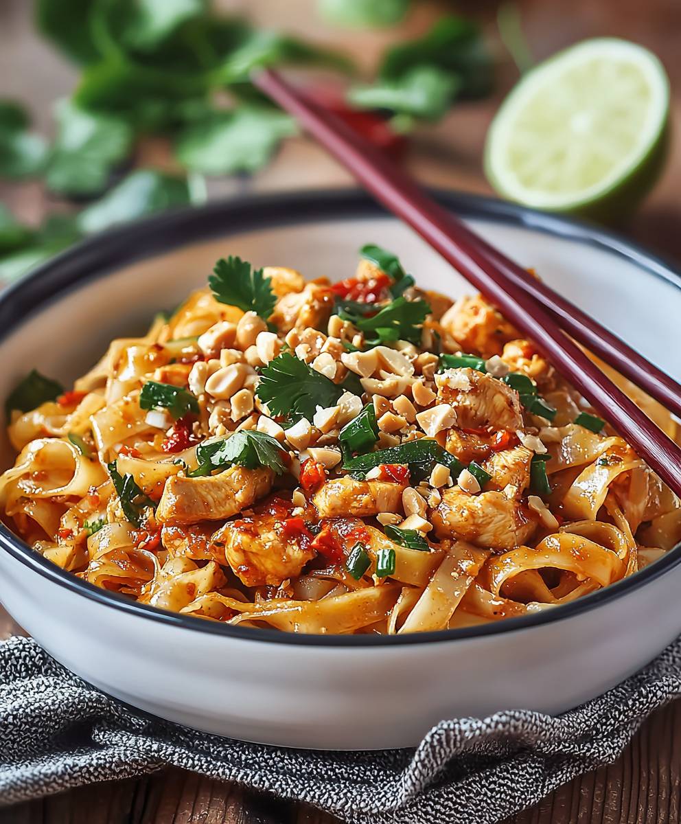 Spicy Chicken Pad Thai