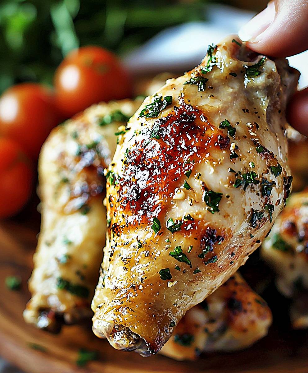 Garlic Parmesan Chicken Legs