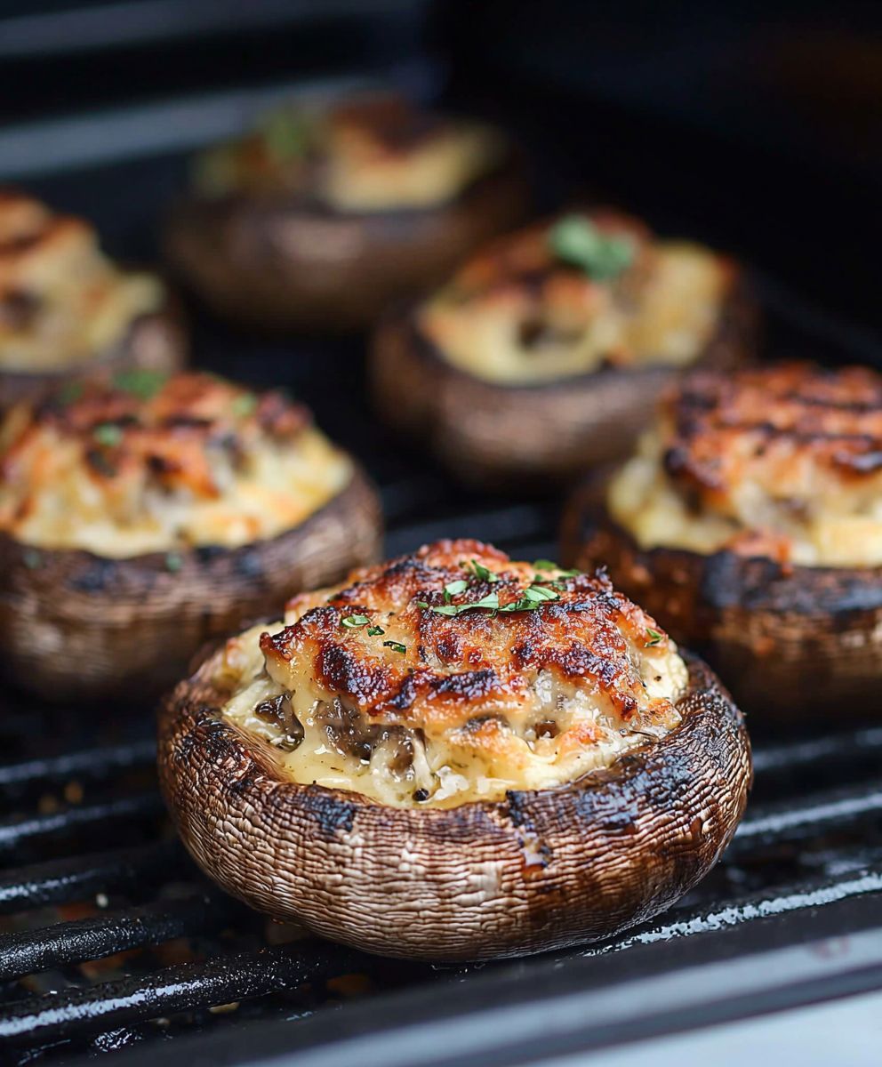 Grilled Stuffed Mushrooms