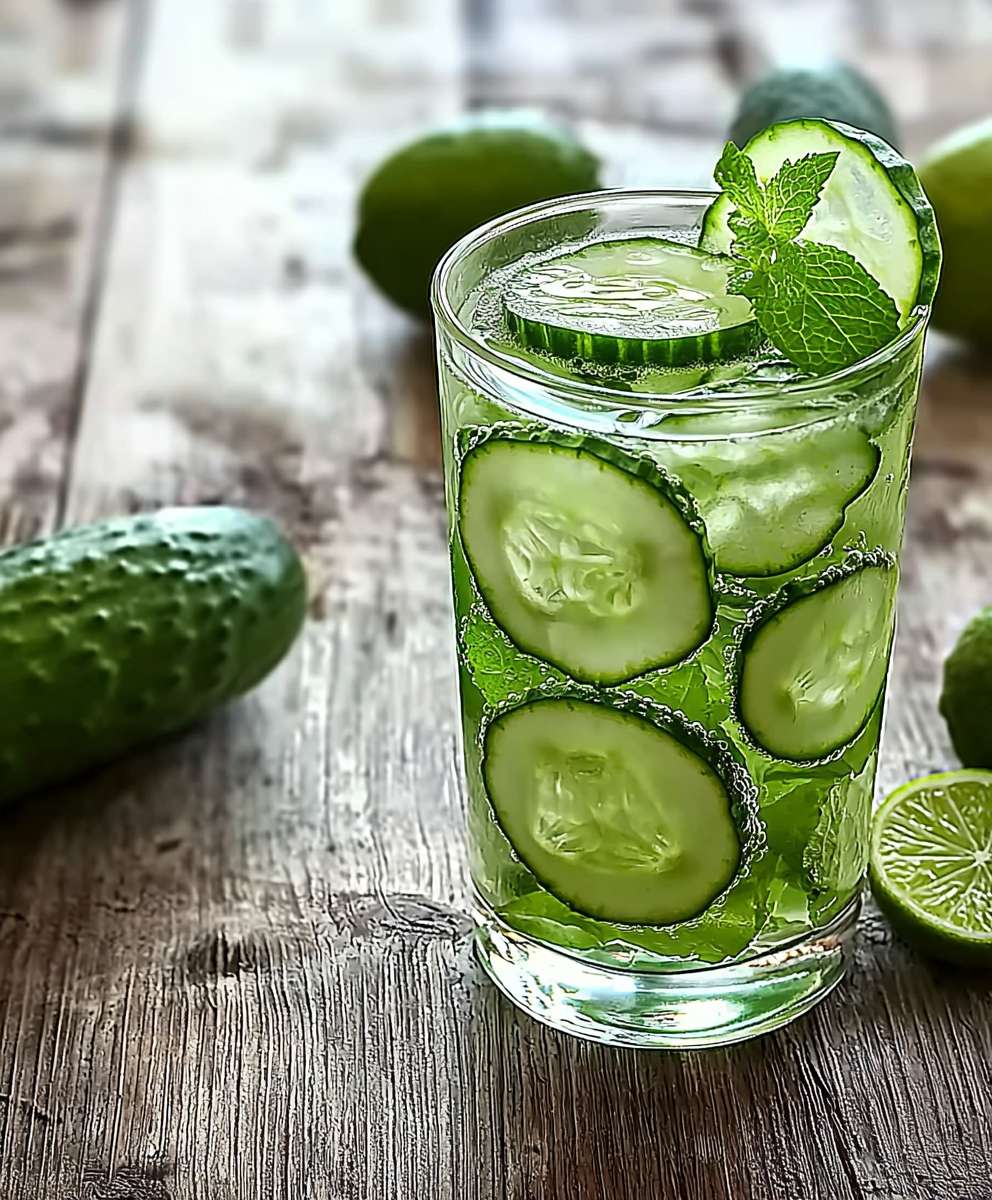 Cucumber lime water