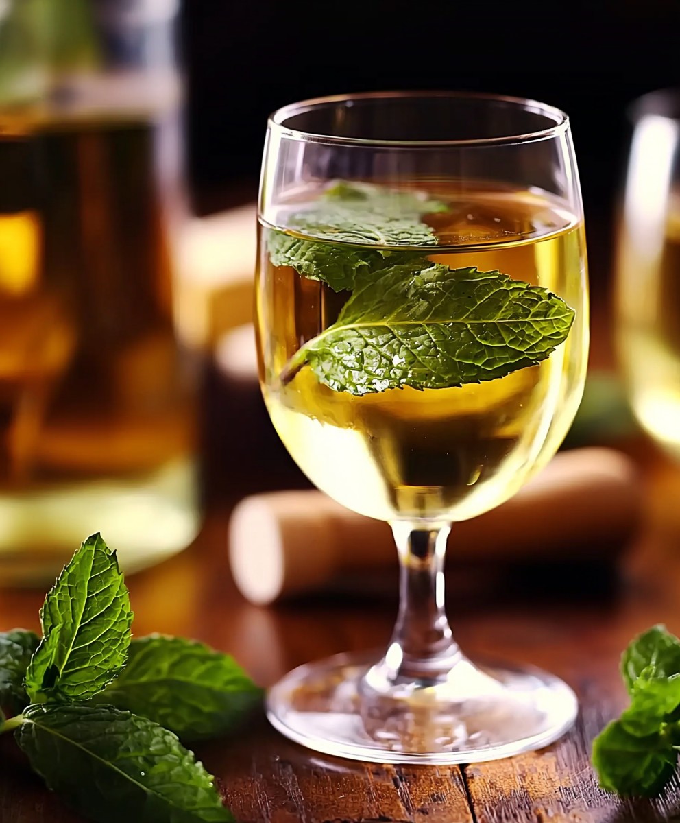 Mint wine