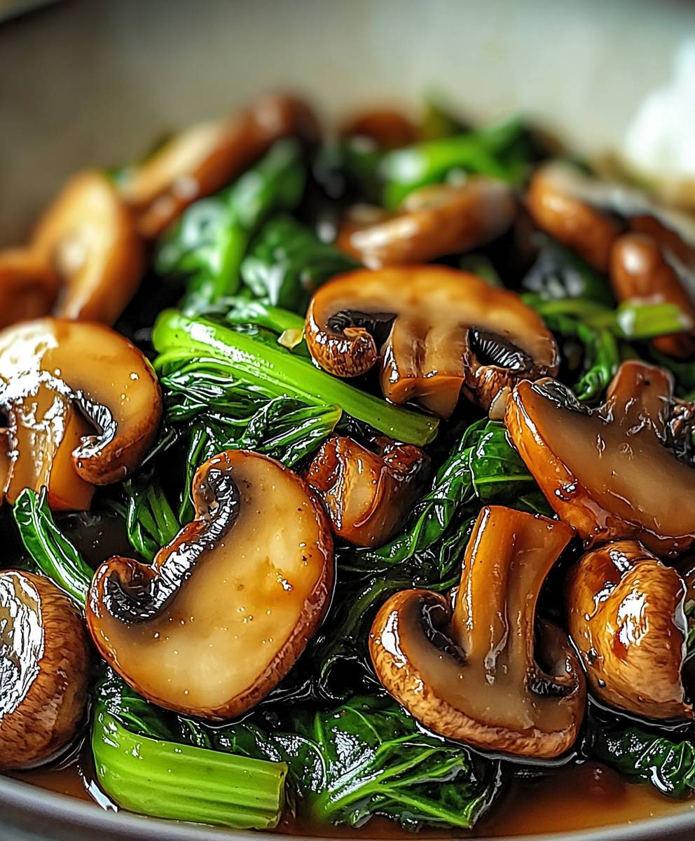 Mushroom Bok Choy Stir Fry