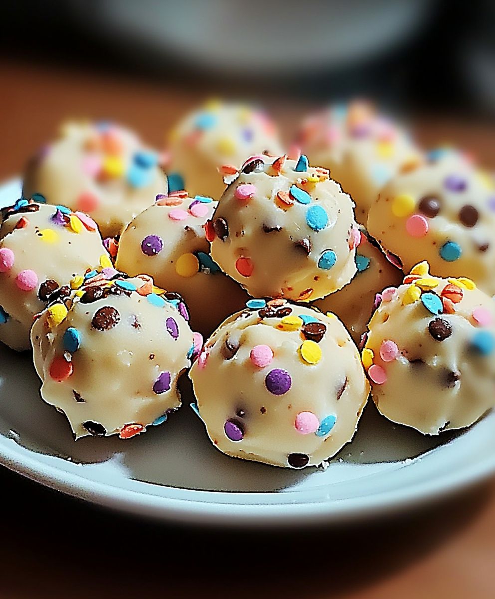 Funfetti Cookie Dough Bites