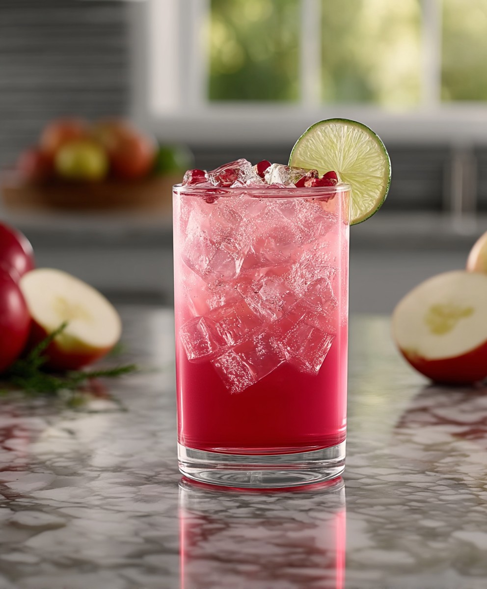 Apple rum cocktail