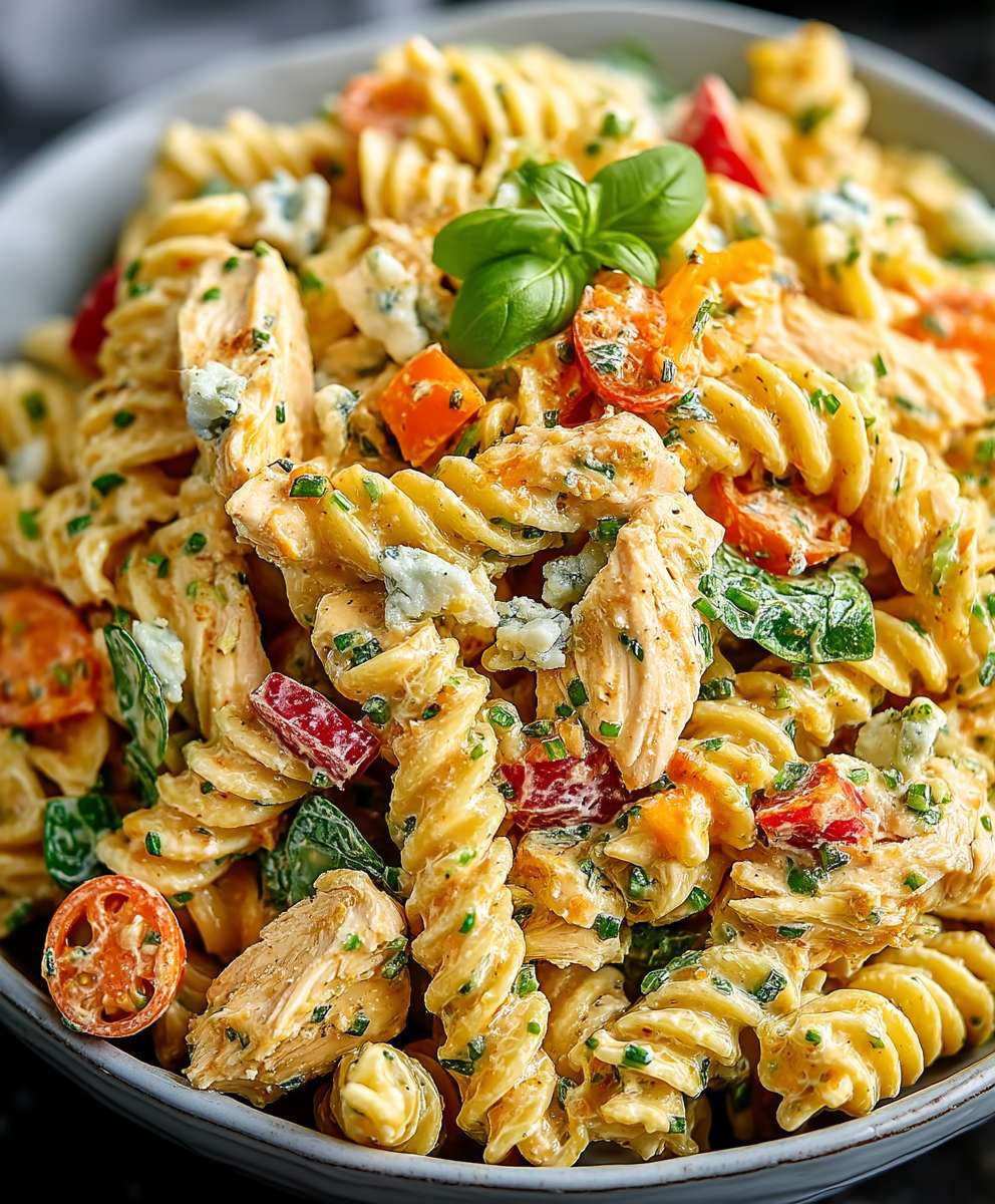 Buffalo Chicken Pasta Salad
