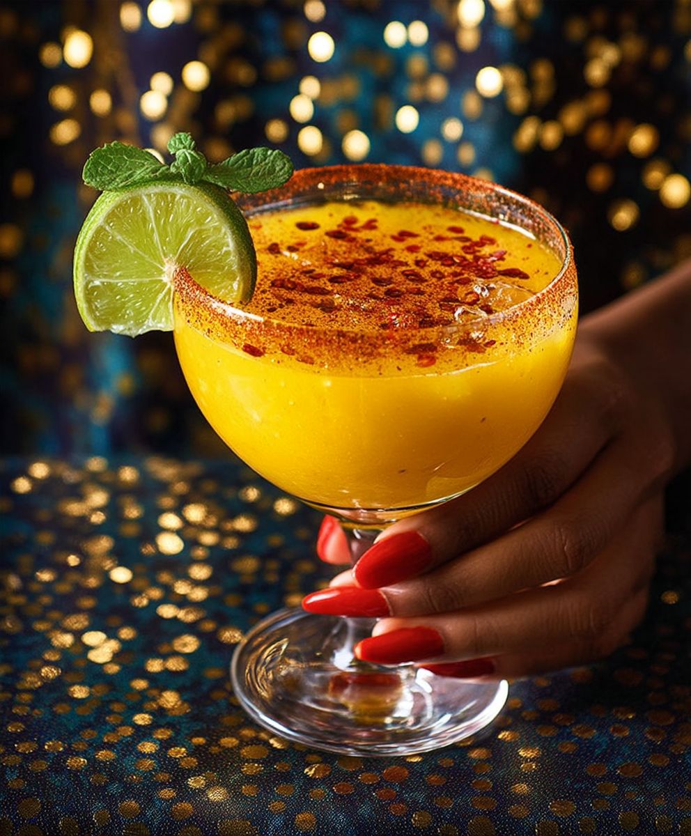 Spicy mango margarita