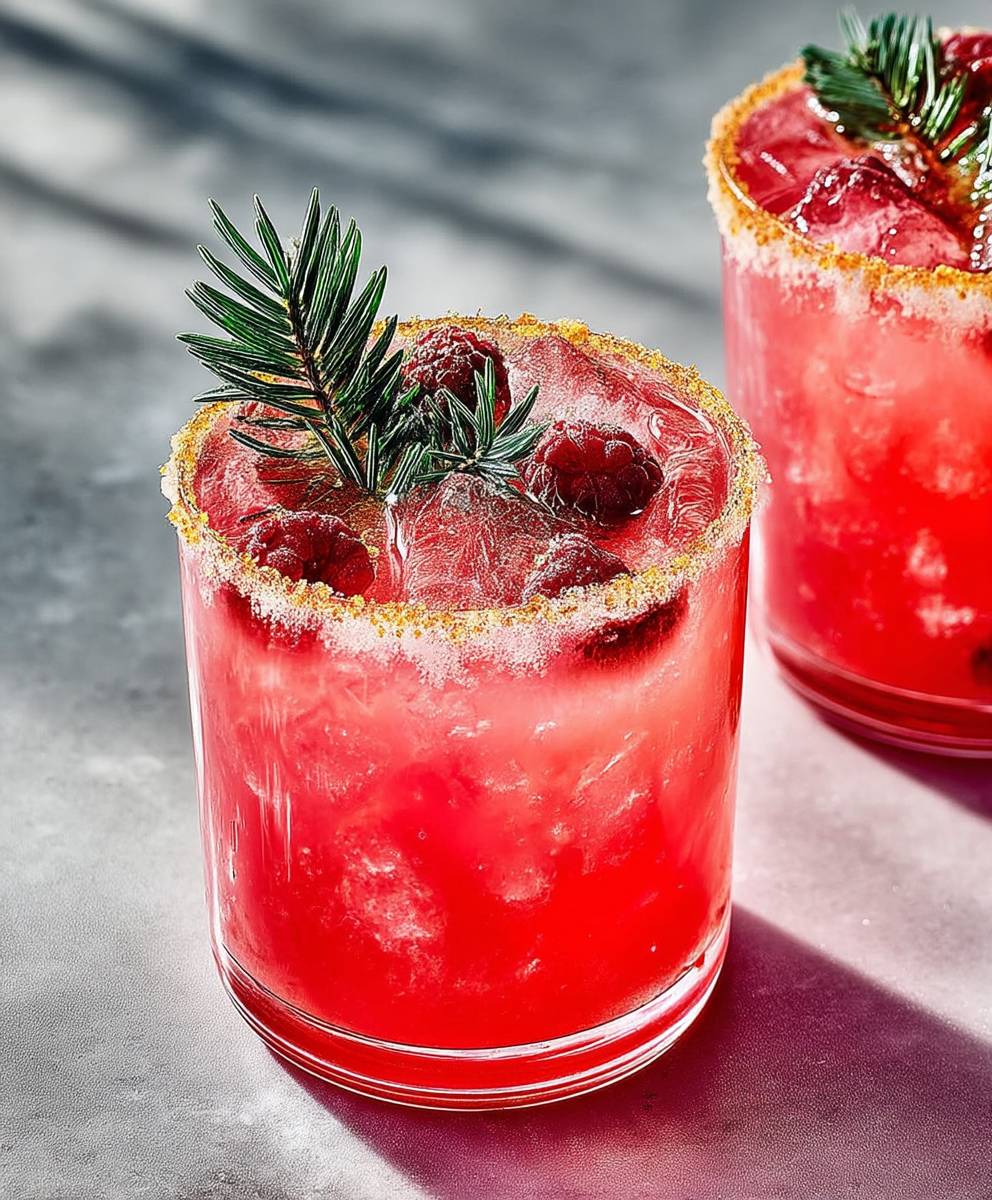 Raspberry fir tree punch
