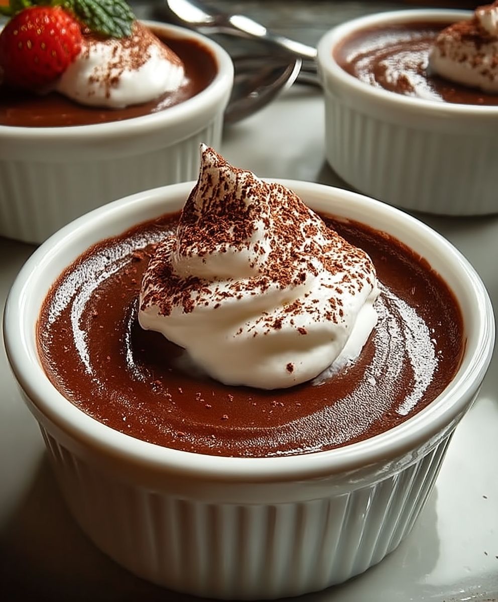 Chocolate cream pots