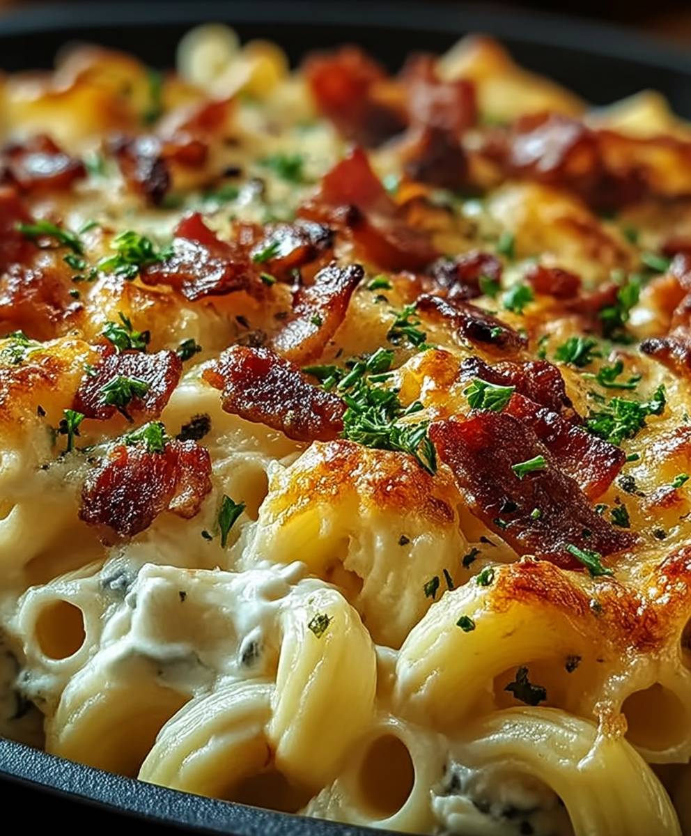 Chicken bacon ranch pasta