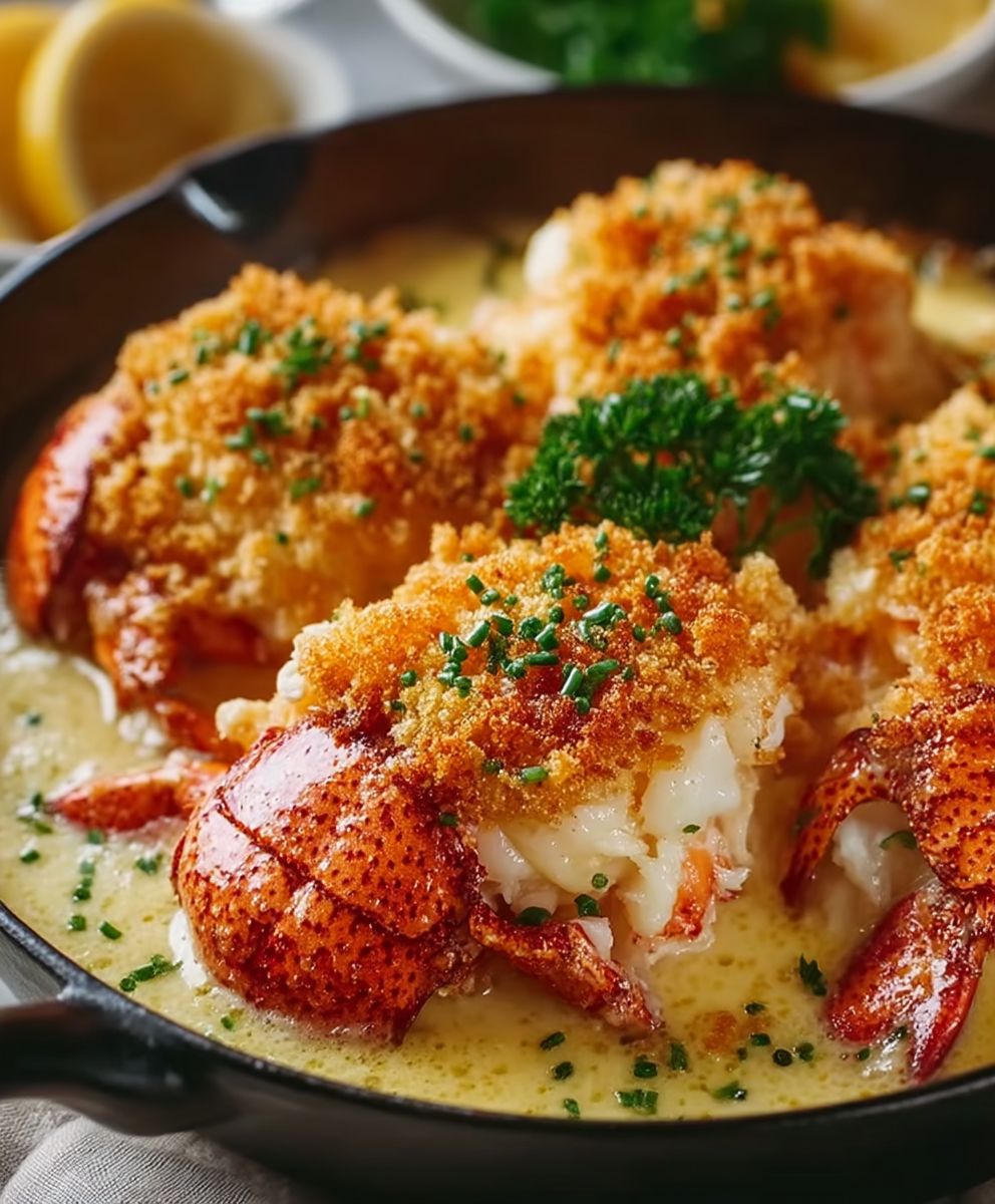 Lobster Casserole Ritz Topping