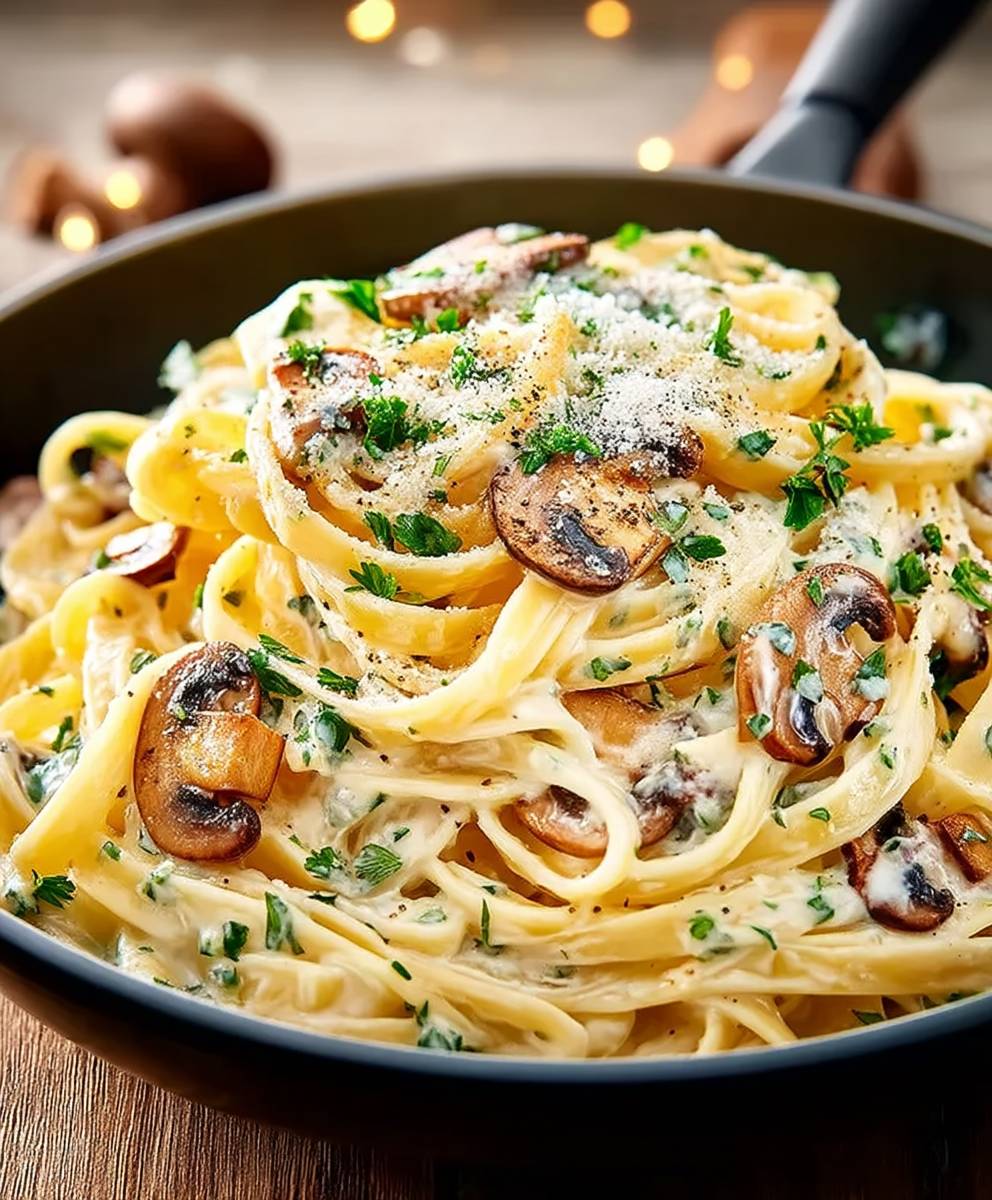 Garlic Mushroom Pasta