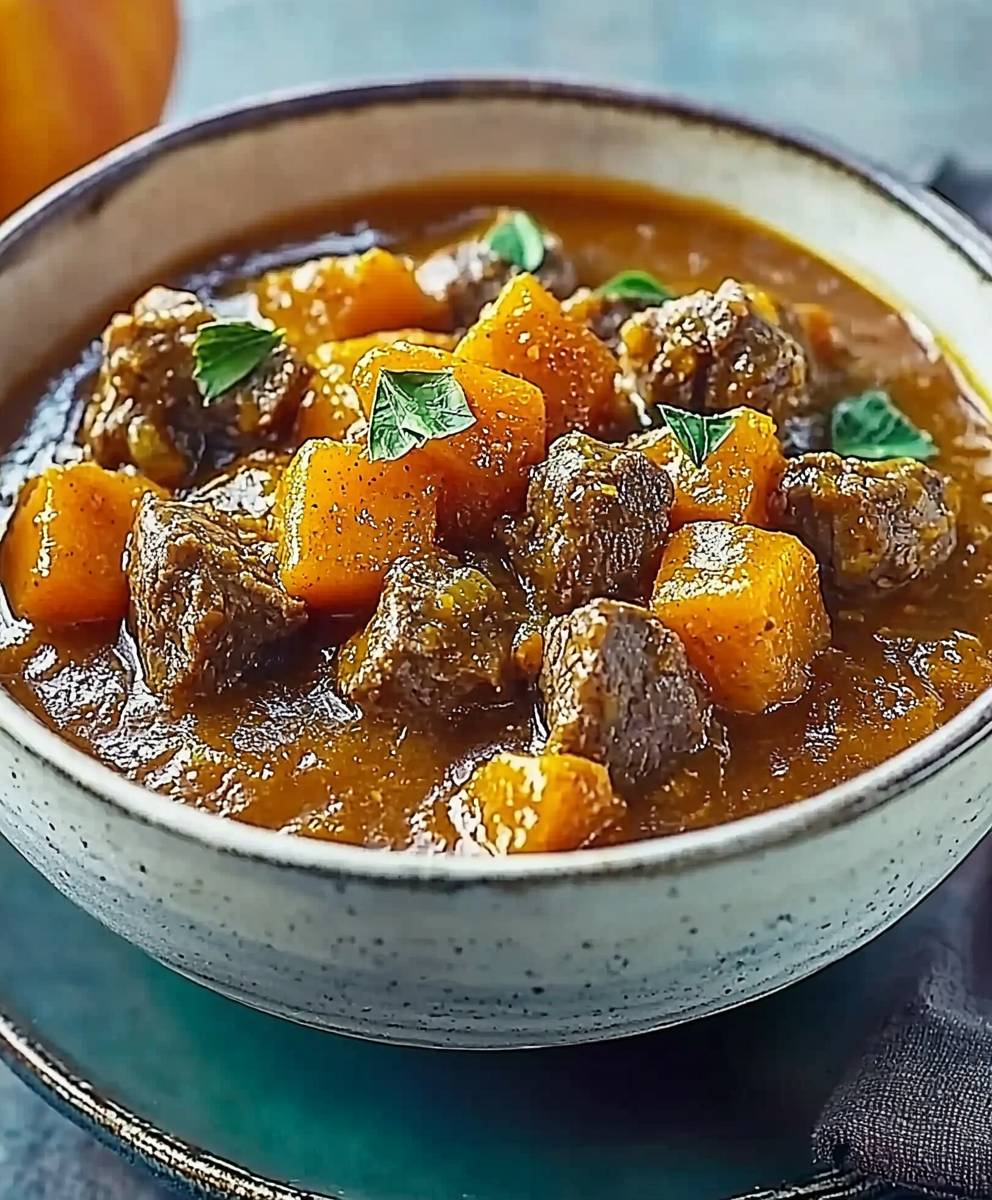 Pumpkin beef stew