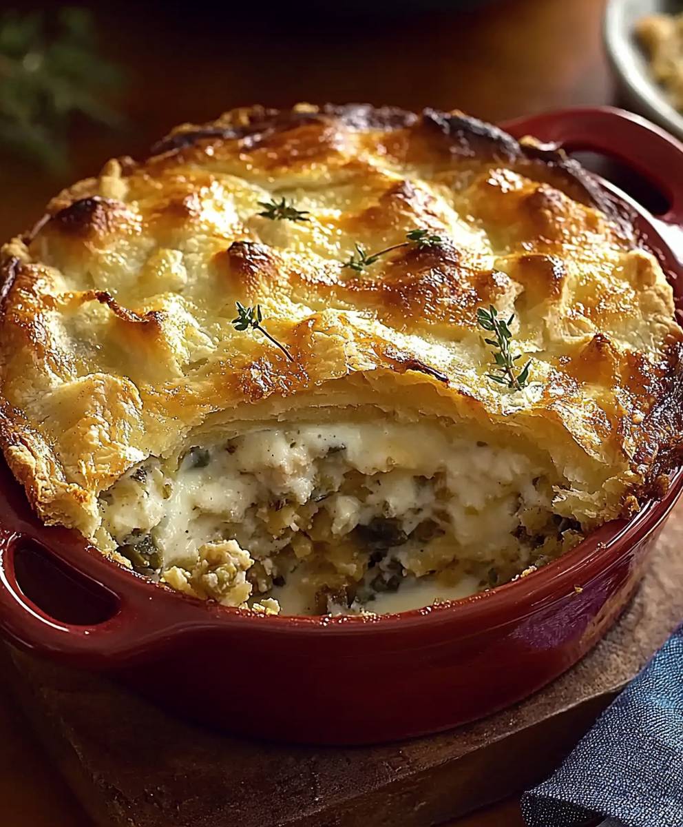Stuffing Crust Turkey Potpie