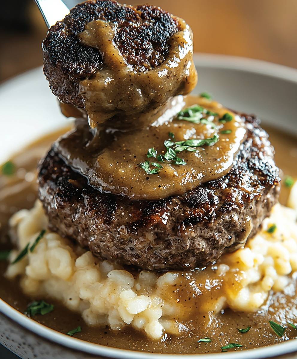 Hamburger steak gravy