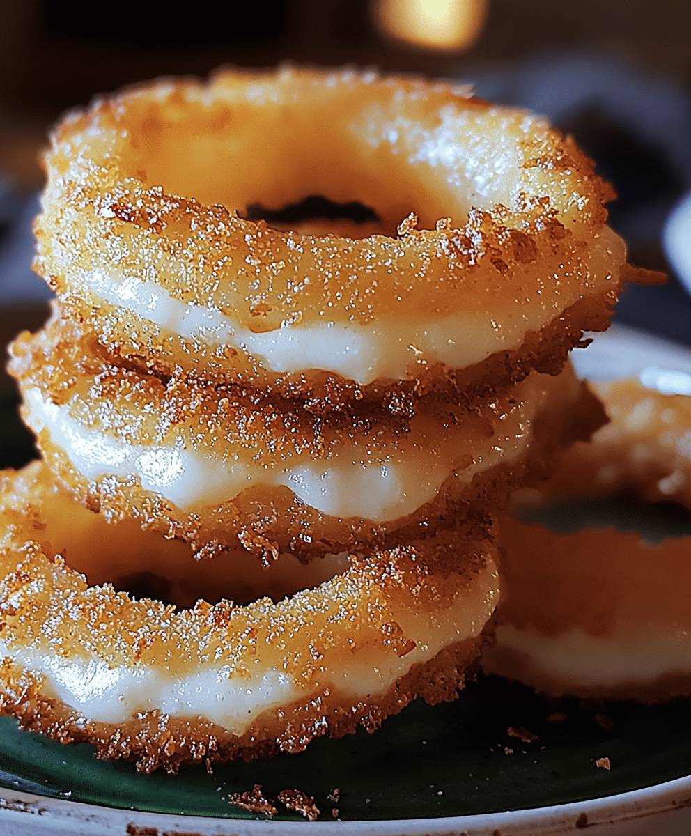 Mozzarella Stuffed Onion Rings