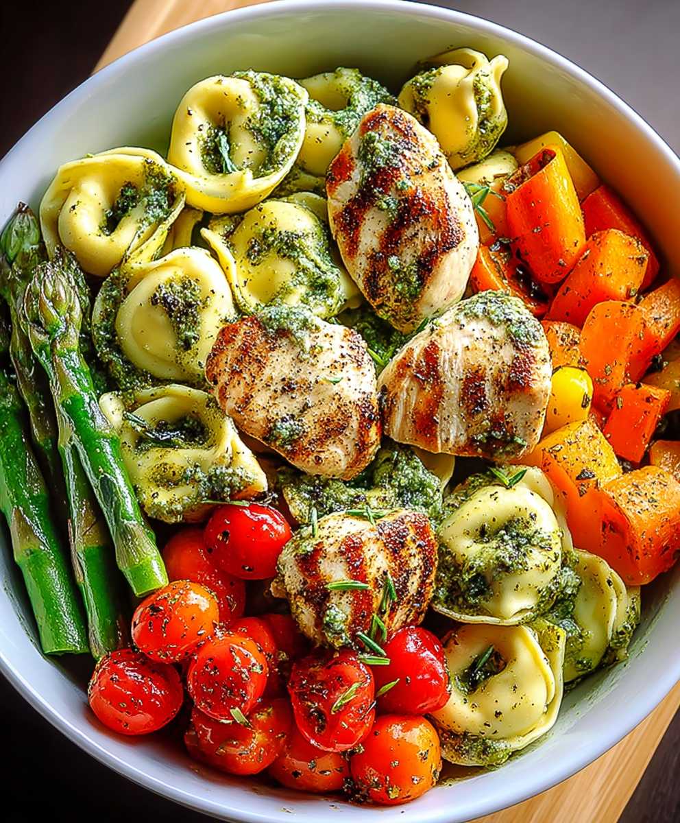 Pesto Chicken Tortellini