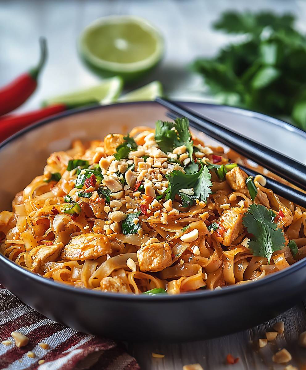 Spicy Chicken Pad Thai