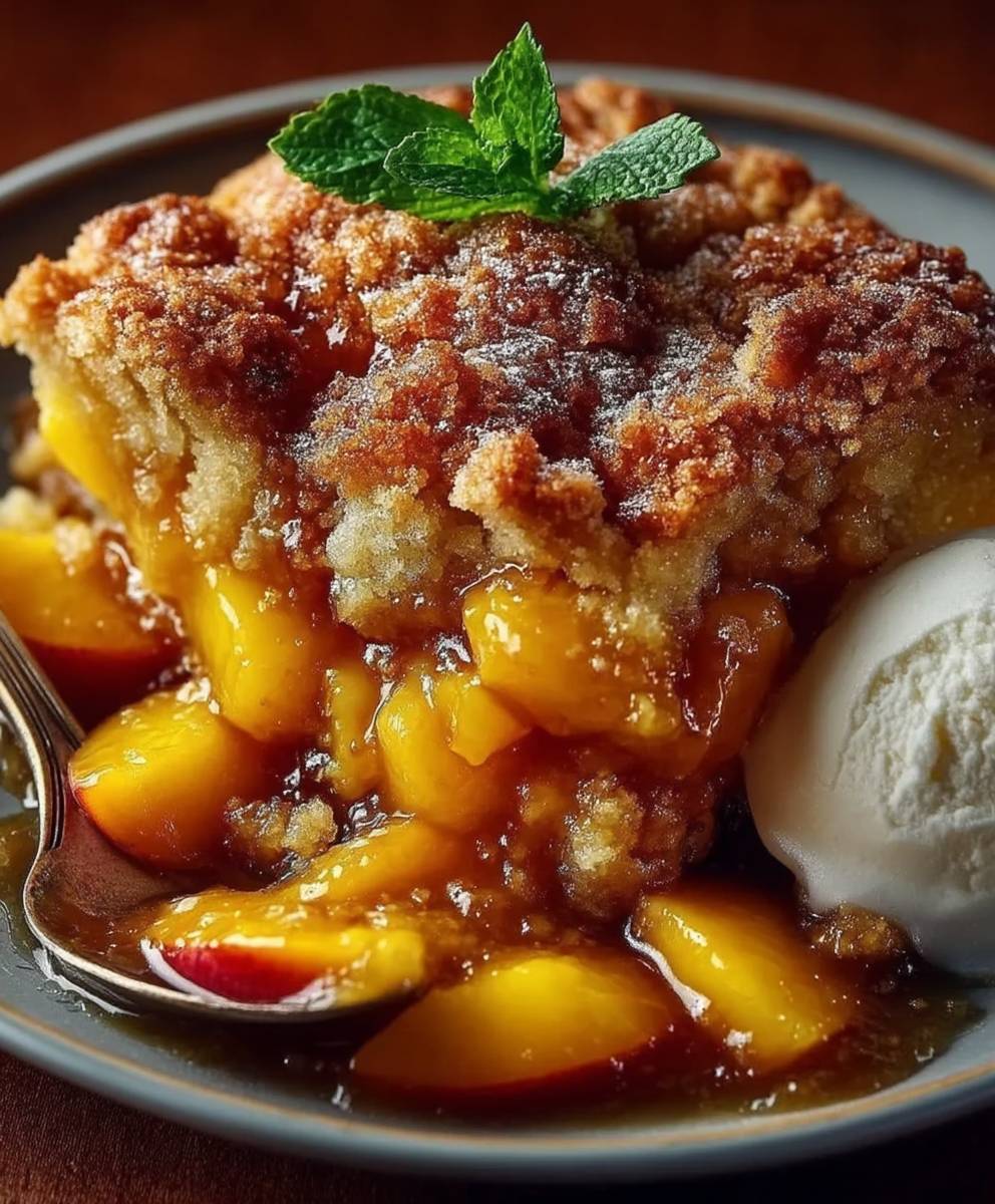 Brown Butter Peach Cobbler