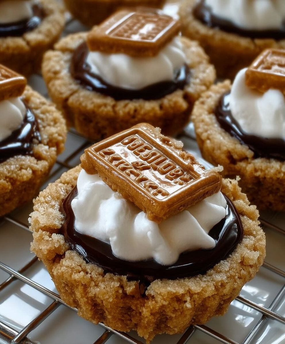 Smores cookie cups