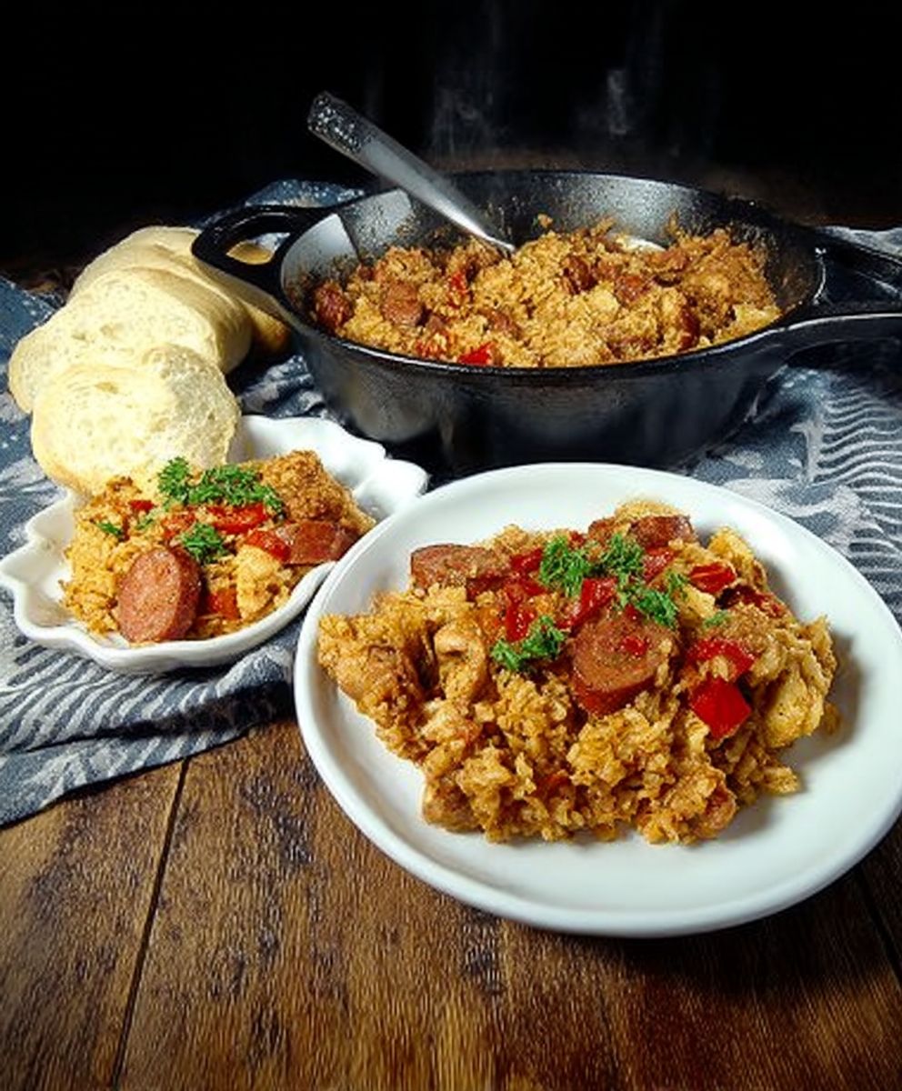 Sausage chicken jambalaya