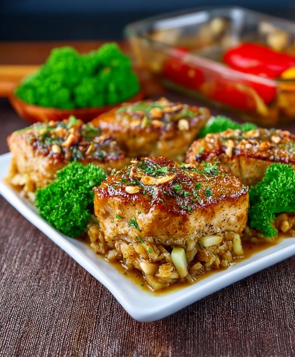Stuffed pork chops