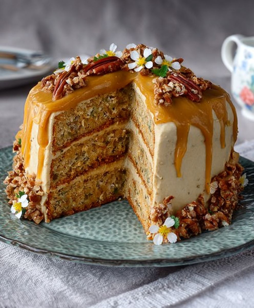 Hummingbird cake caramel frosting