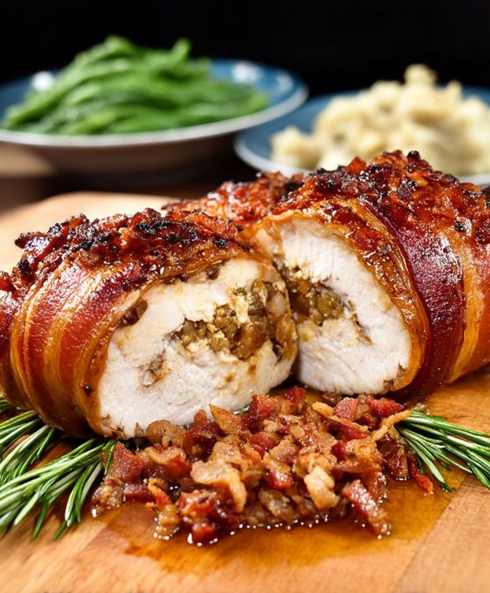 Bacon Wrapped Turkey Breast