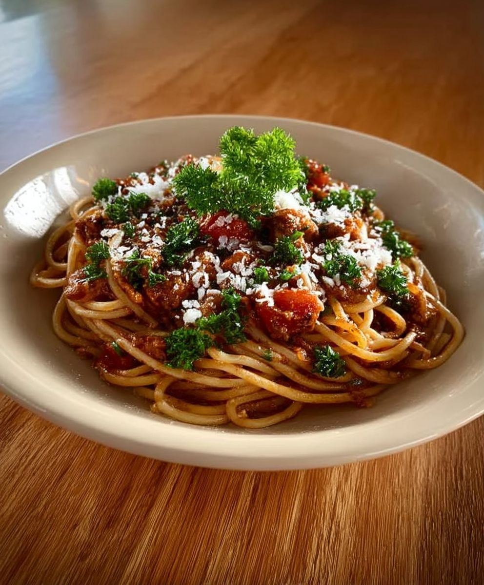 Lamb Bolognese Spaghetti