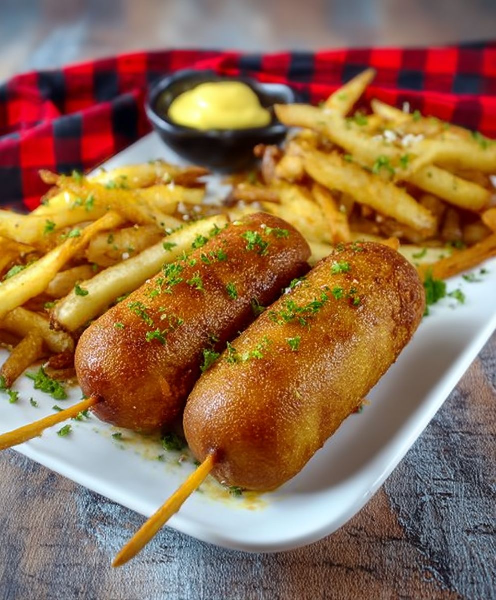 Corn Dogs on a Stick