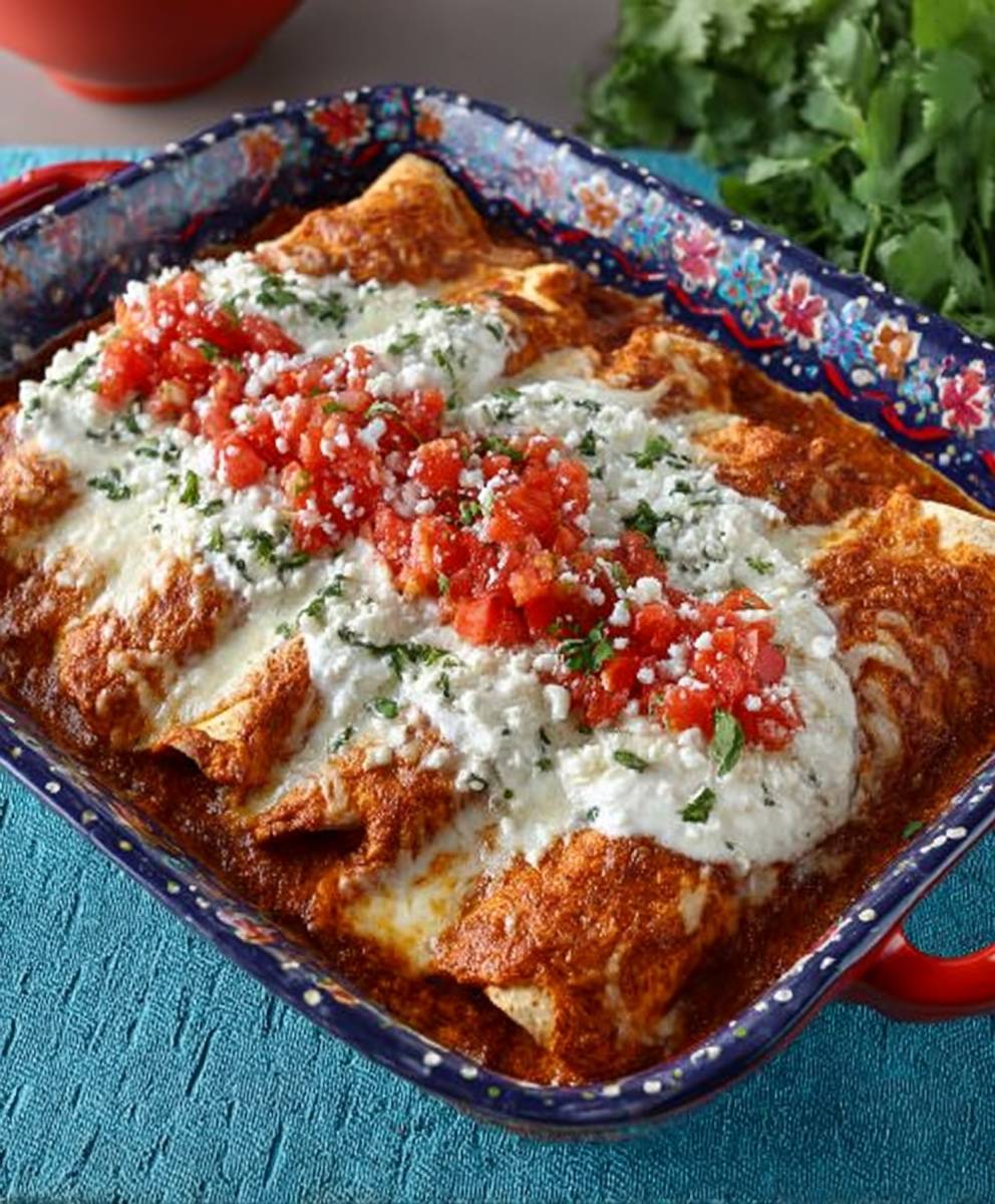 Sour Cream Chicken Enchiladas