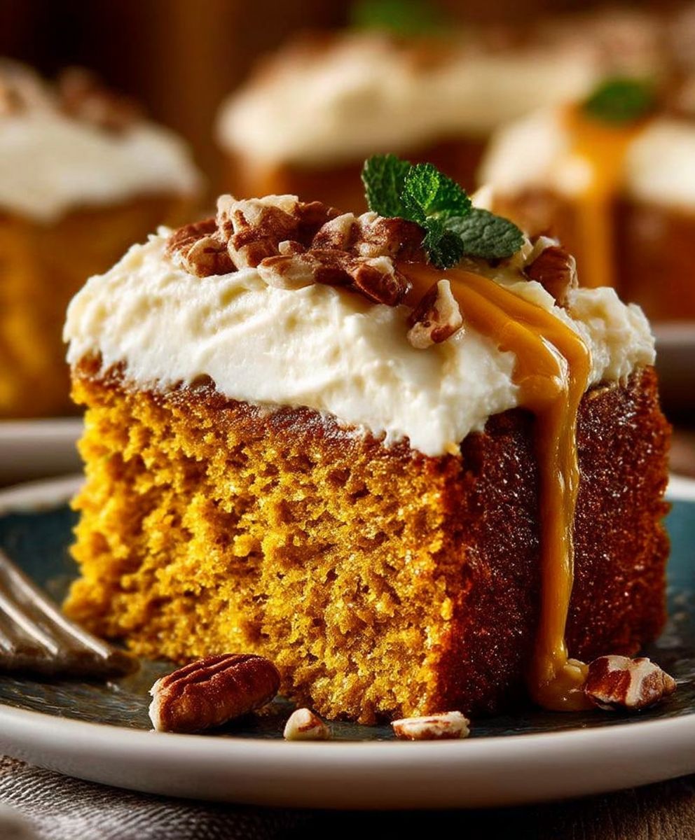 Pumpkin Cake Cream Cheese