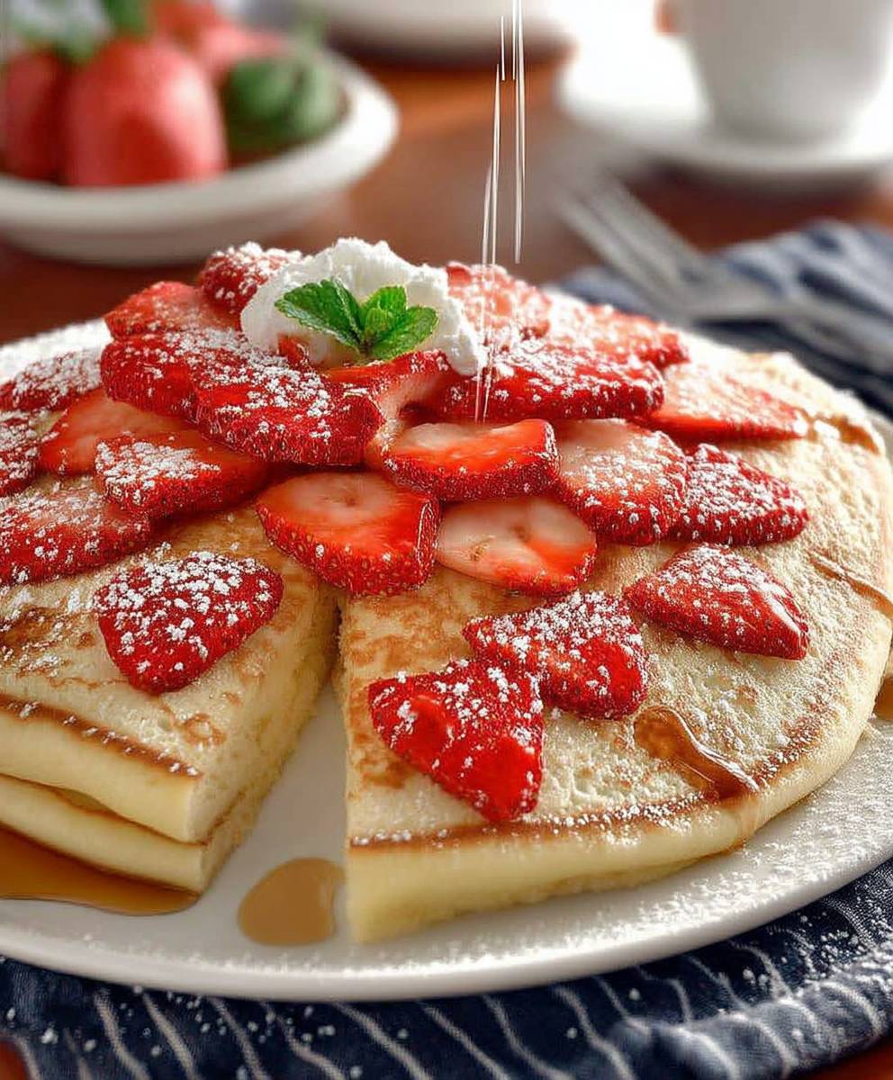 Giant fluffy pancakes
