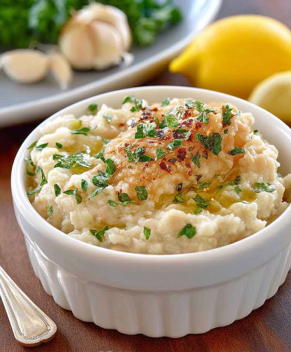 Garlic White Bean Mash