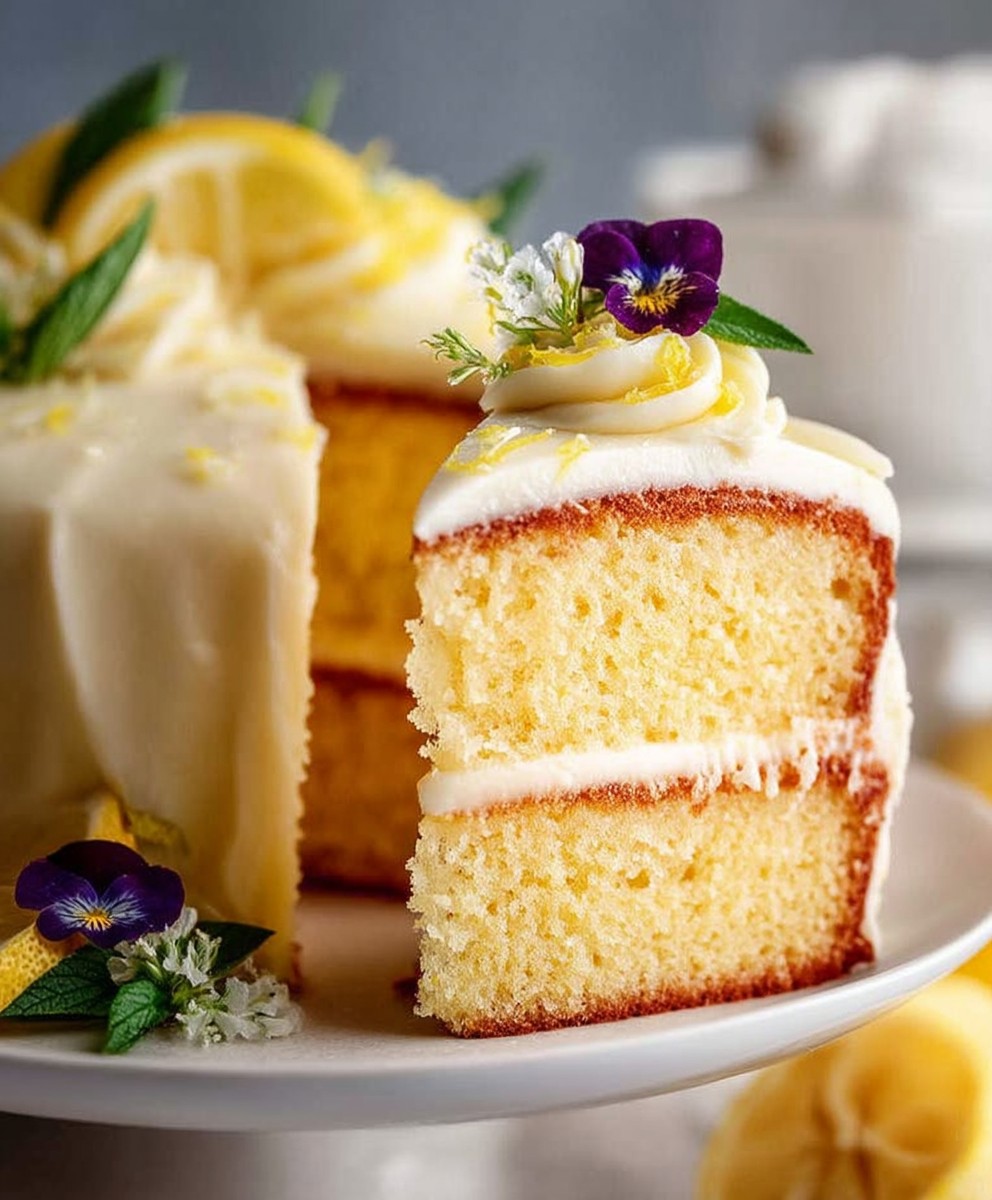 Lemon Cake with Frosting