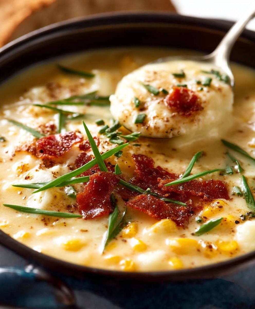 Corn chowder soup