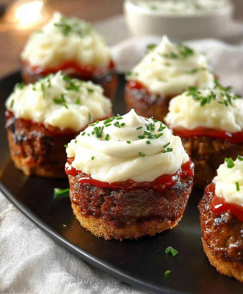Meatloaf Cupcakes Mashed Potato