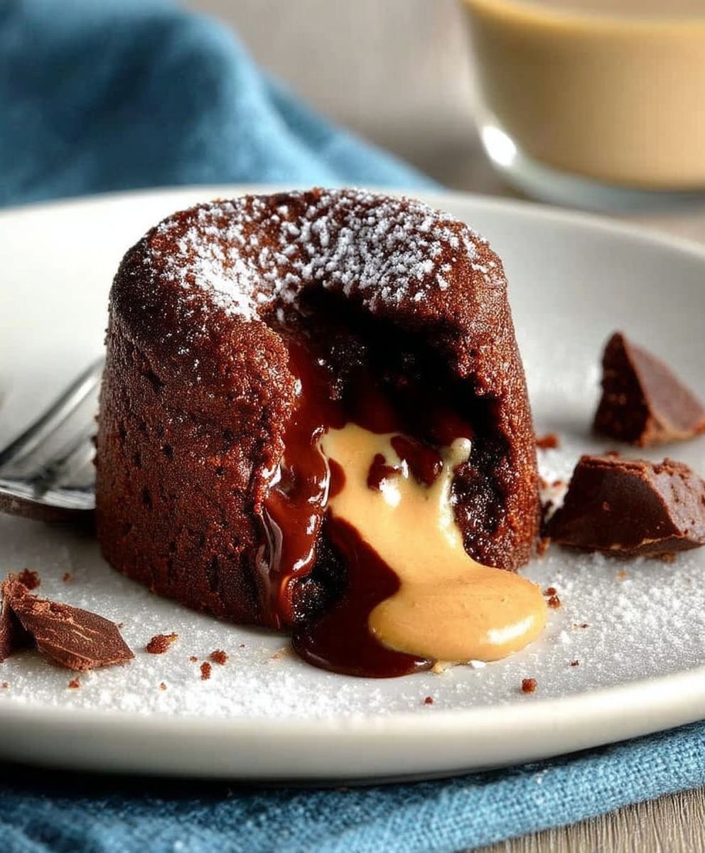 Peanut Butter Chocolate Lava Cake