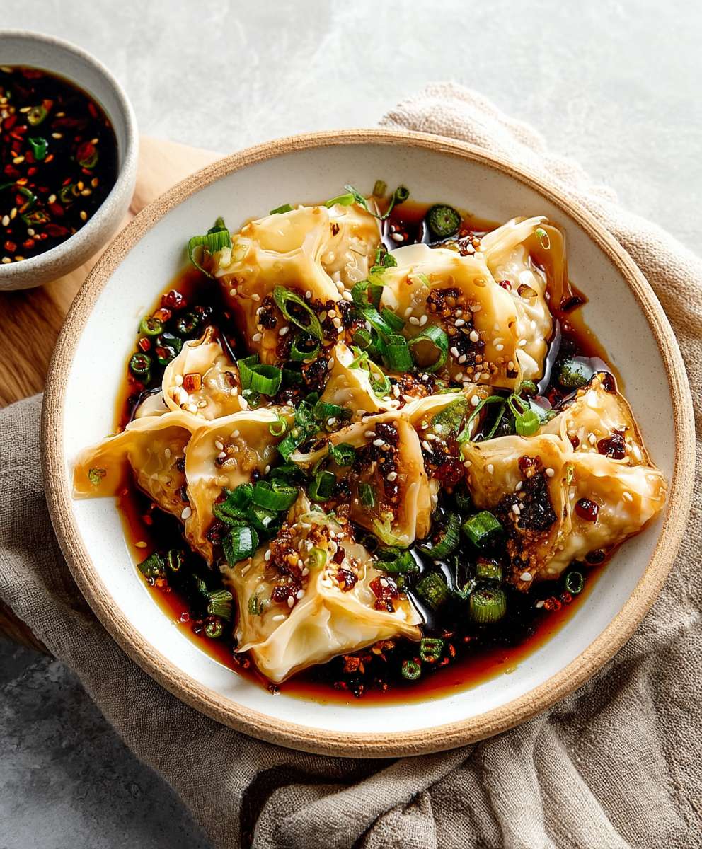 Spicy Tofu Wontons