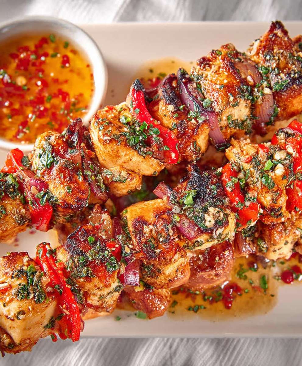 Chicken Scarpariello Skewers