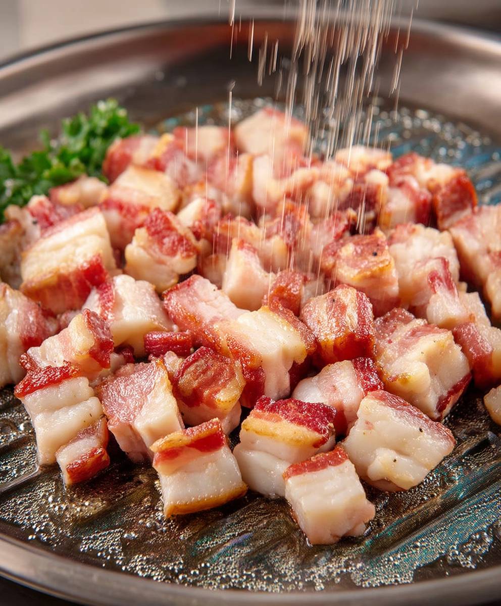 Cut bacon without mess