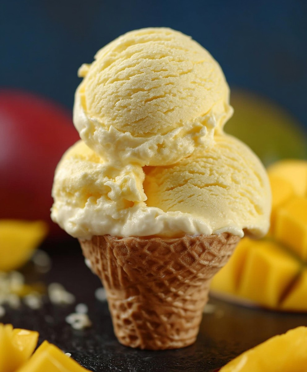 Mango ice cream