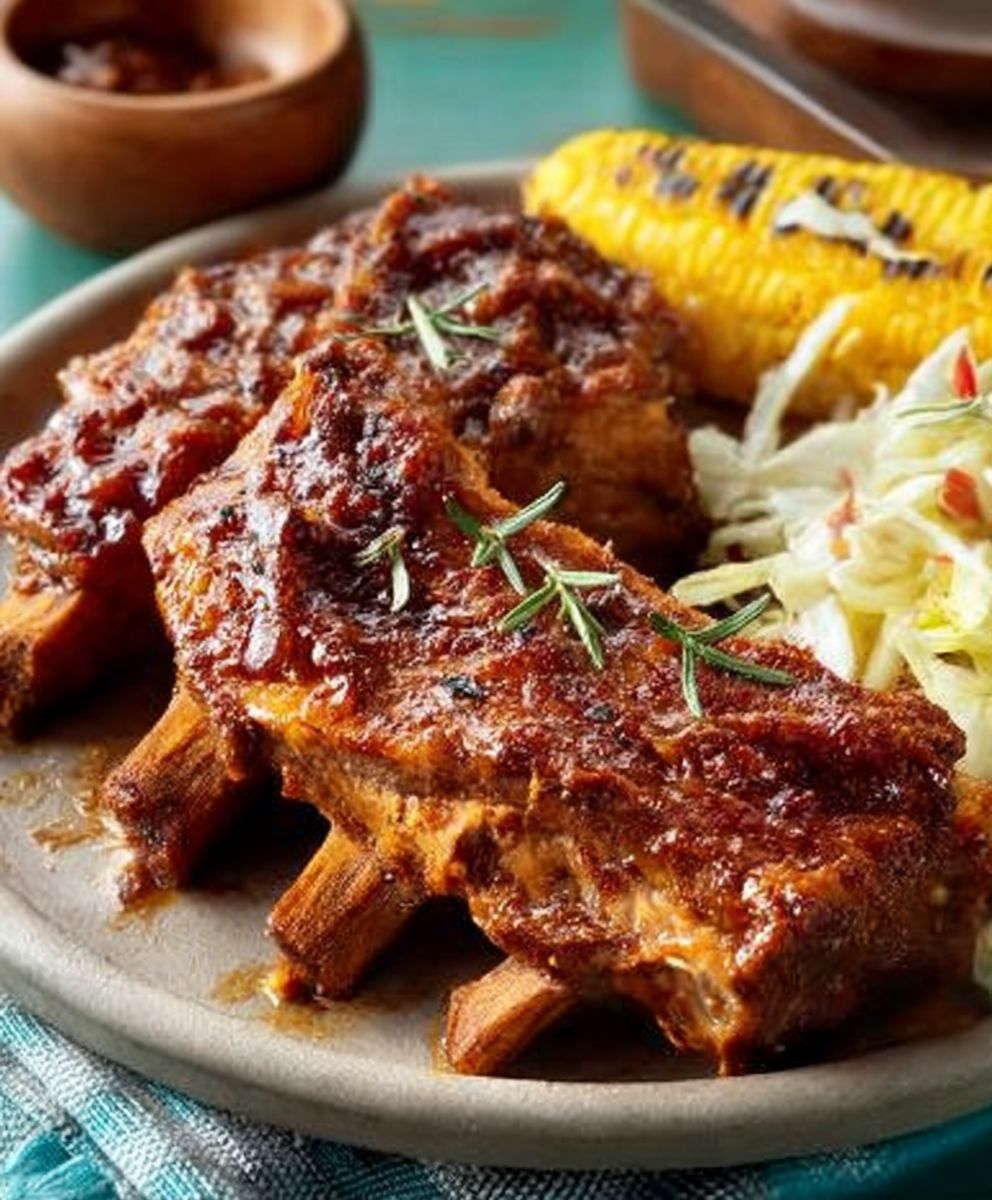BBQ Pork Ribs Slow Cooker
