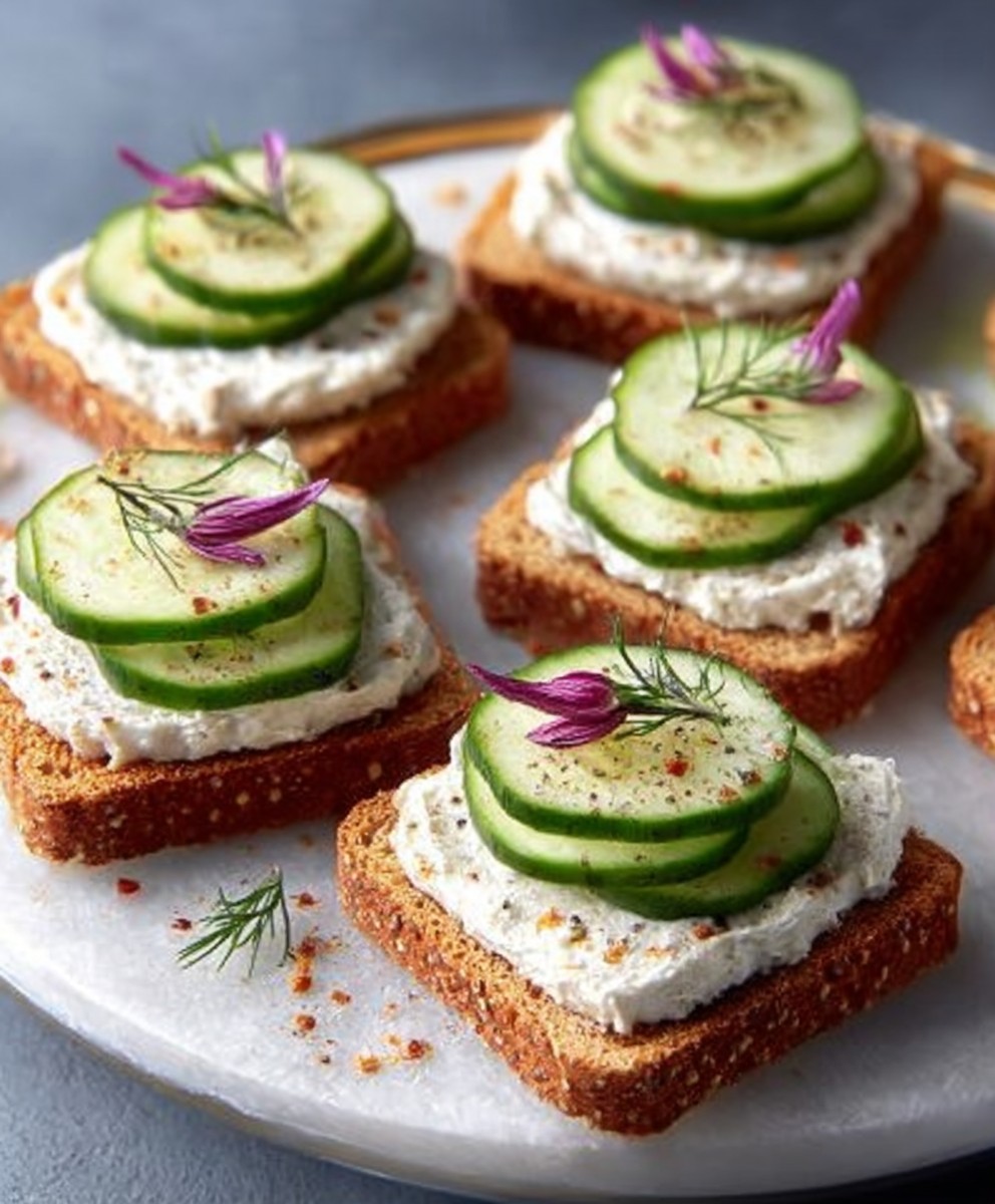 Cucumber sandwiches party