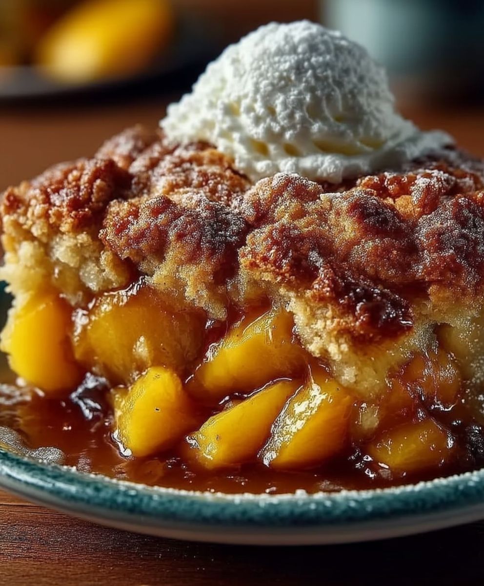 Brown Butter Peach Cobbler