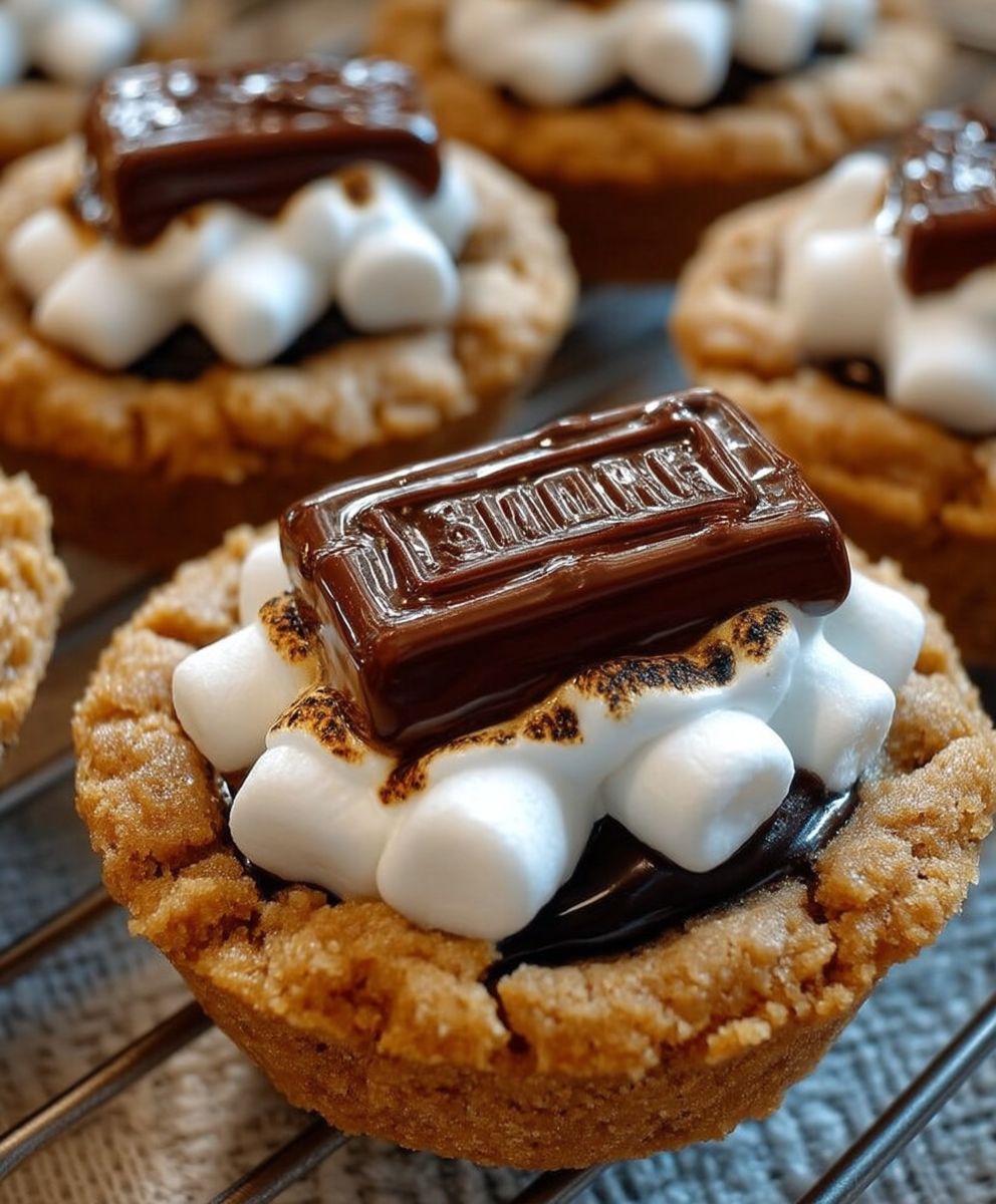 Smores cookie cups