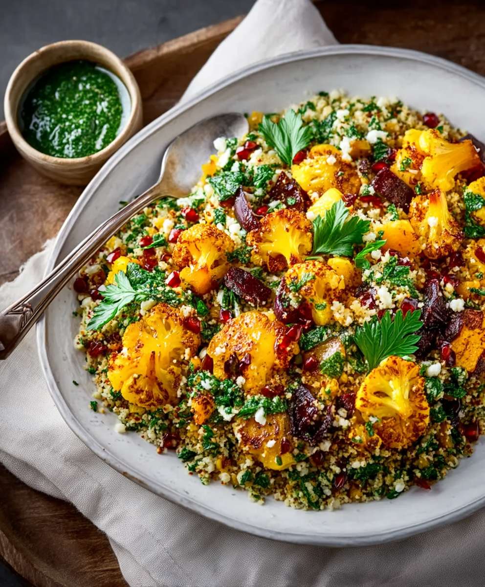 Cauliflower couscous salad